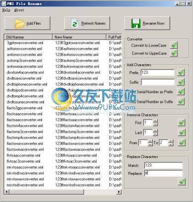 FMS File Rename 英文版
