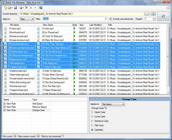 Batch File Rename Utility 英文版