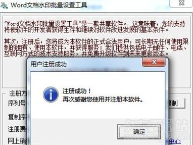 word文档批量加水印工具 破解版