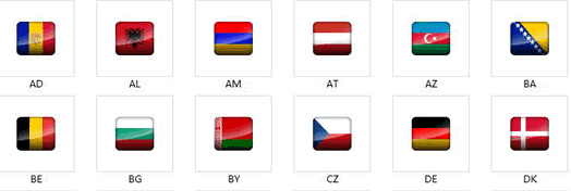 欧洲国旗鼠标指针+鼠标指针替换方法