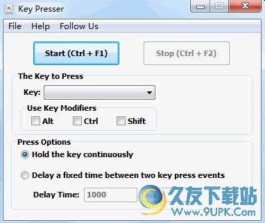 Key Presser[模拟自动按键软件] v 免安装版