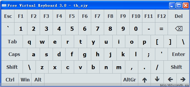 Free Virtual Keyboard 特别版[虚拟屏幕键盘工具]
