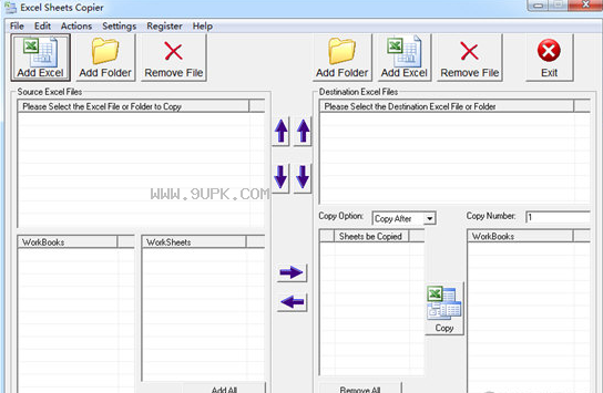Excel Sheets Copier