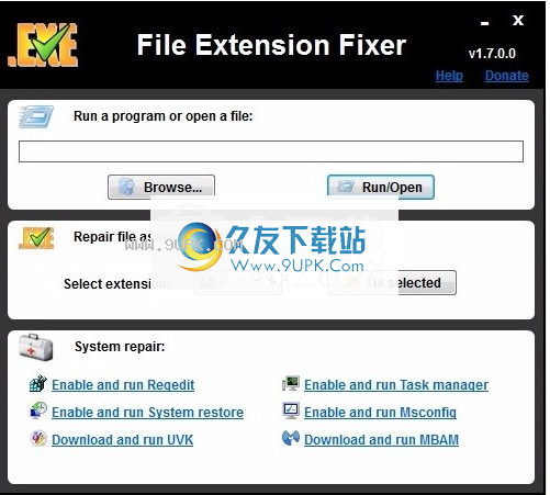 File extension fixer