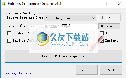 Folders Sequence Creator