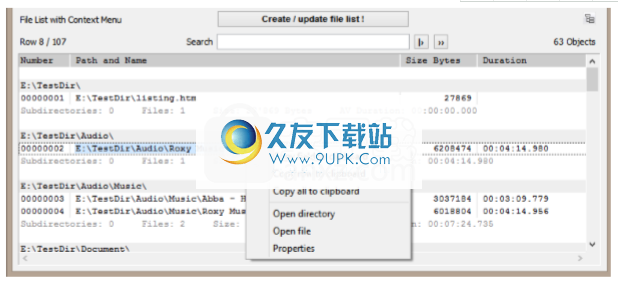 Directory List&amp;Print Pro