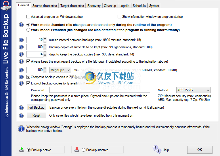 Live File Backup