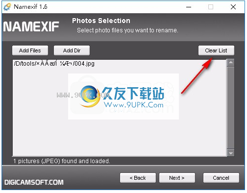 NameEXIF