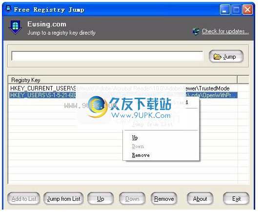 FreeRegistryJump