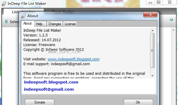 InDeep File List Maker