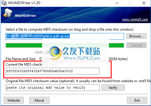 winmd5free