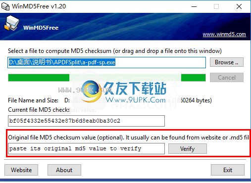 winmd5free