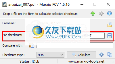 MarxioFileChecksumVerifier