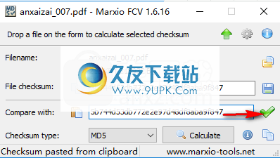 MarxioFileChecksumVerifier