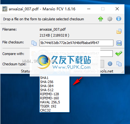 MarxioFileChecksumVerifier
