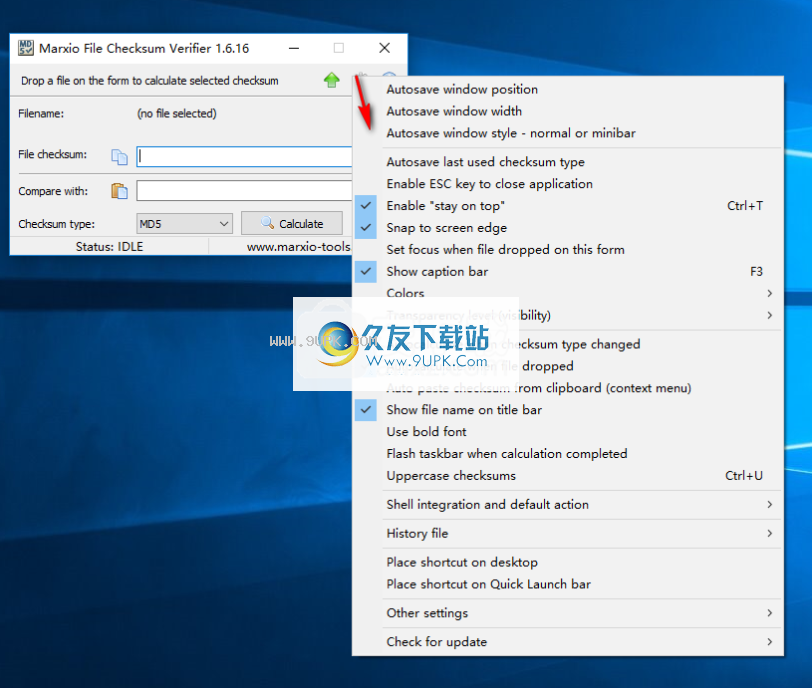Marxio File Checksum Verifier