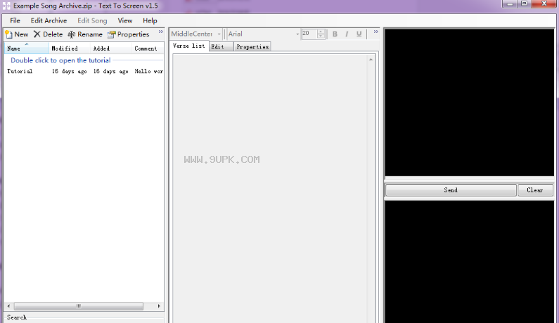 TextToScreen