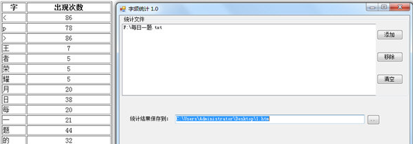 瓜瓜字频统计器