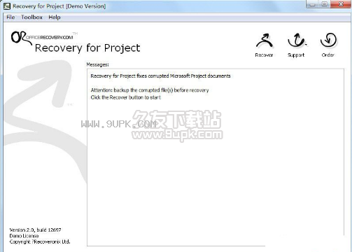 Recovery for Project