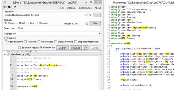dnGrep