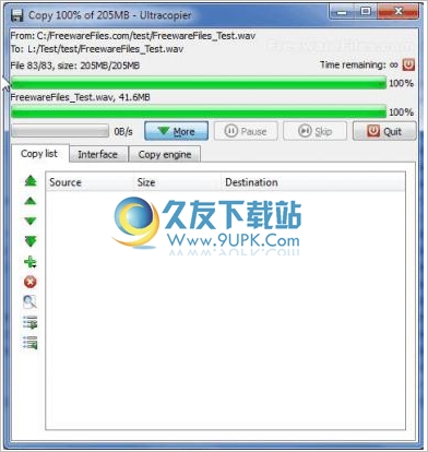 Ultracopier 英文版[超级文件复制程序]截图1