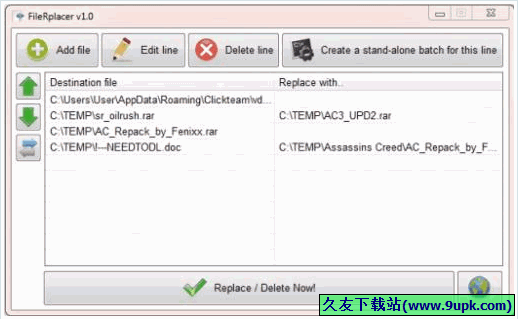 FileRplacer 免安装版[文件批量替换删除工具]