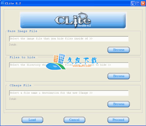 【位图图像内隐藏文件程序】CLite下载V英文版截图1