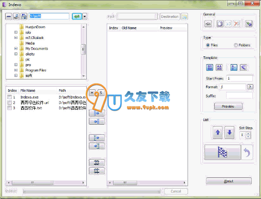 【批量更改文件名软件】Indexo下载v英文版截图1