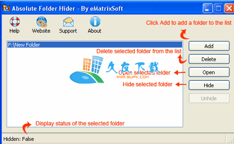 Absolute Folder Hider 下载，文件夹隐藏工具截图1