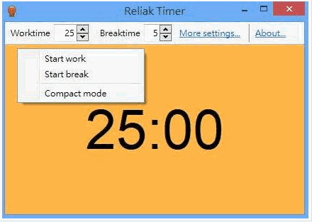 Reliak 免安装[番茄工作法计时器]