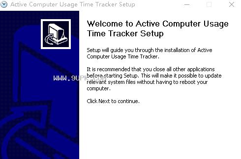 Active Computer Usage Time Tracker