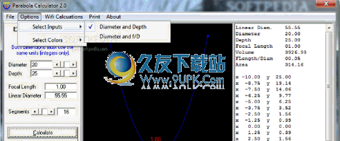 Parabola Calculator 英文版[抛物线计算器]