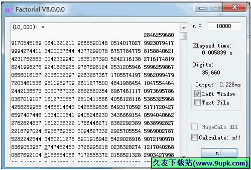 Factorial 免安装版[阶乘计算器]