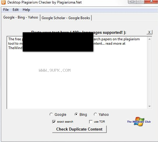 DesktopPlagiarismChecker