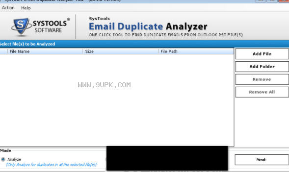 SysTools Email Duplicate Analyzer