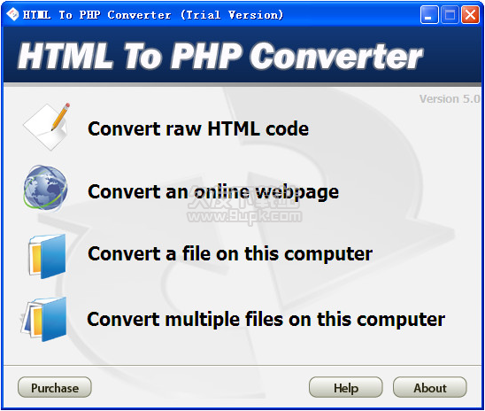 HTML To PHP Converter 英文安装版