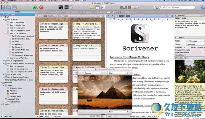 scrivener for mac[苹果电脑写作软件] v