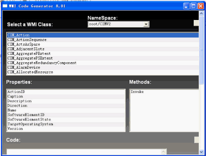 WMI Code GeneratorZ 免安装版[代码生成器]截图1