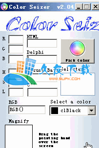 【颜色代码查询工具】Color Seizer 英文版