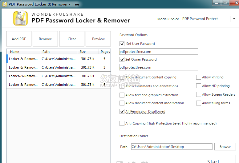 PDF Password Locker &amp; Remover截图1