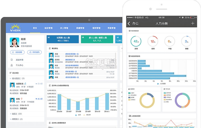 红海科技人力资源管理系统截图1