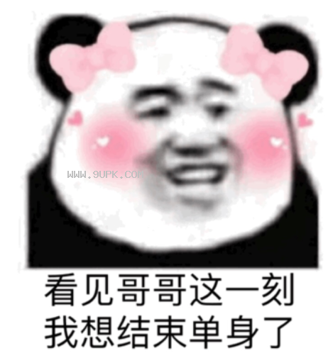 看见哥哥这一刻我想结束单身了qq表情包