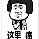 蘑菇头这里痛qq表情包