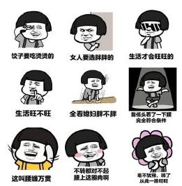 只有女生胖生活才会旺表情包 完整版