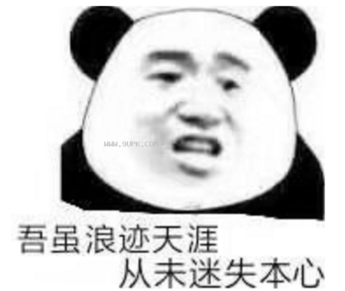 吾虽浪迹天涯却从未迷失本心qq表情包