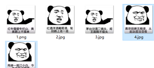 斗音熊猫头喝酒qq表情包
