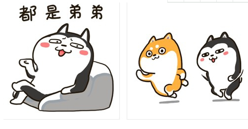 搞怪的二哈qq表情包