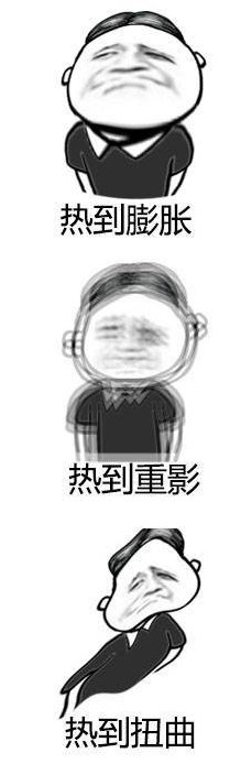 热到变形表情包 高清版