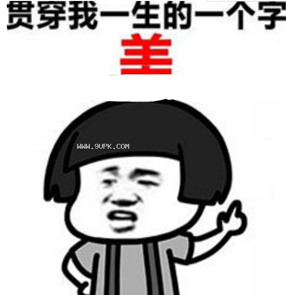 贯穿我一生的一个字qq表情包