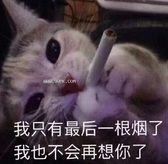 我只有最后一根烟了qq表情包